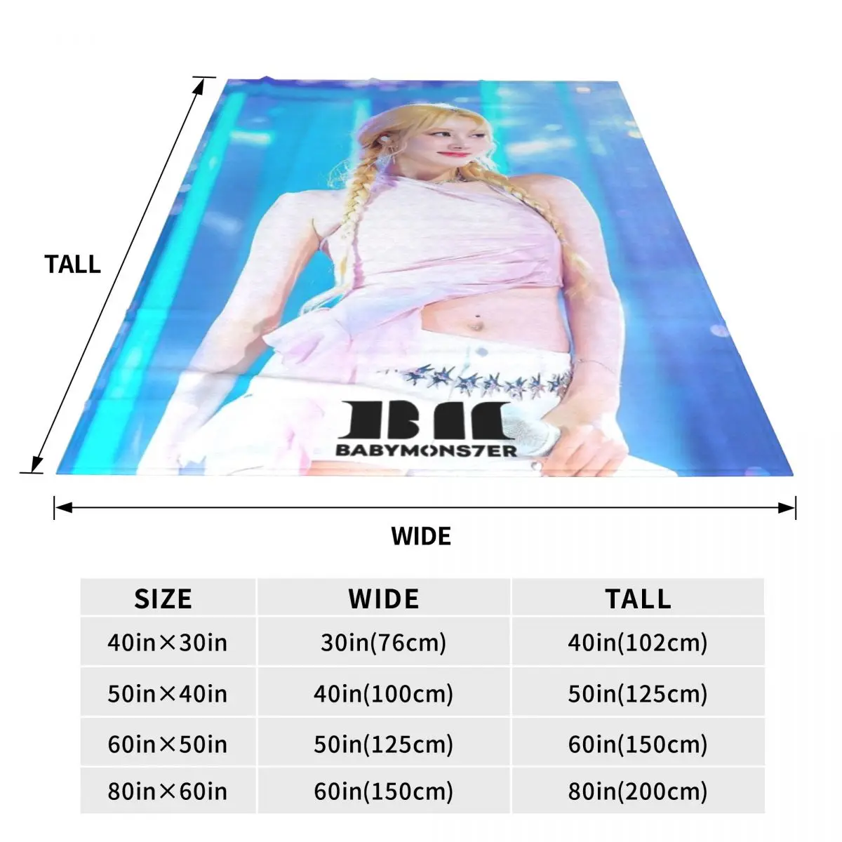 Одеяло RAMI FOREVER LIKE THAT SHEESH Babymonster покрывало на кровать одеяло пушистые мягкие одеяла