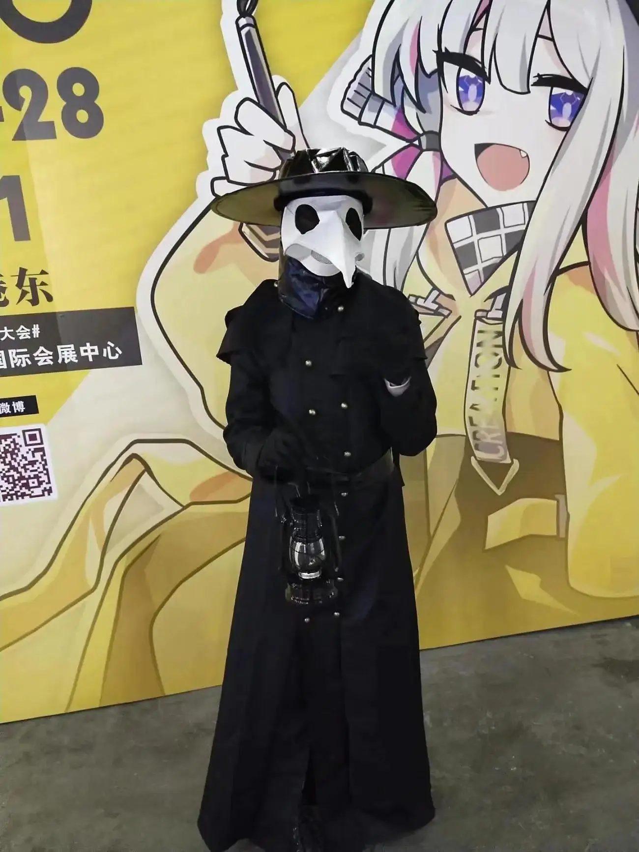 

Halloween Carnival Adult Medieval Steampunk Euro-American Men's Costume Bird Beak Plague Crow Doctor Demon Kill Cosplay Cape