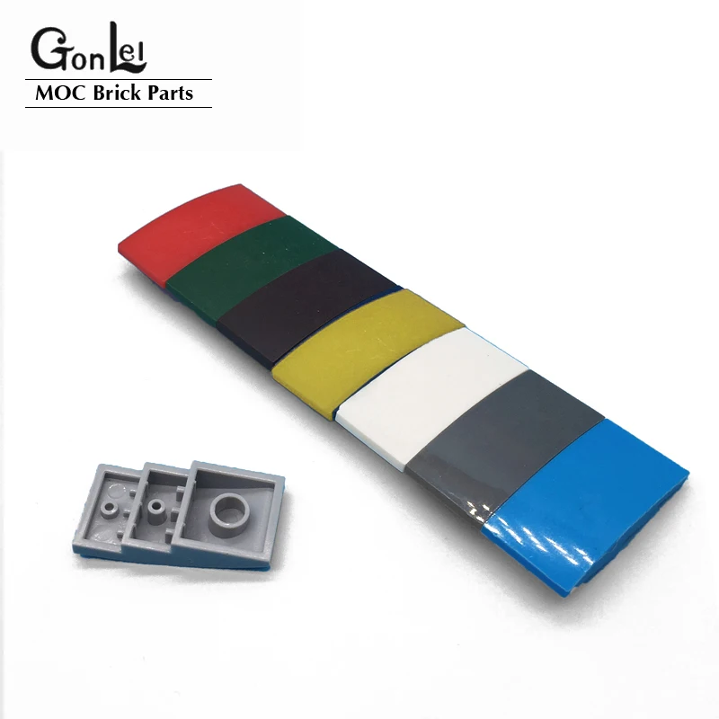 

20Pcs/Lot High-Tech Parts Slope Curved 4 x 2 No Studs Parts 93606 MOC Building Blocks Brick Curved Parts set DIY Toys Gifts