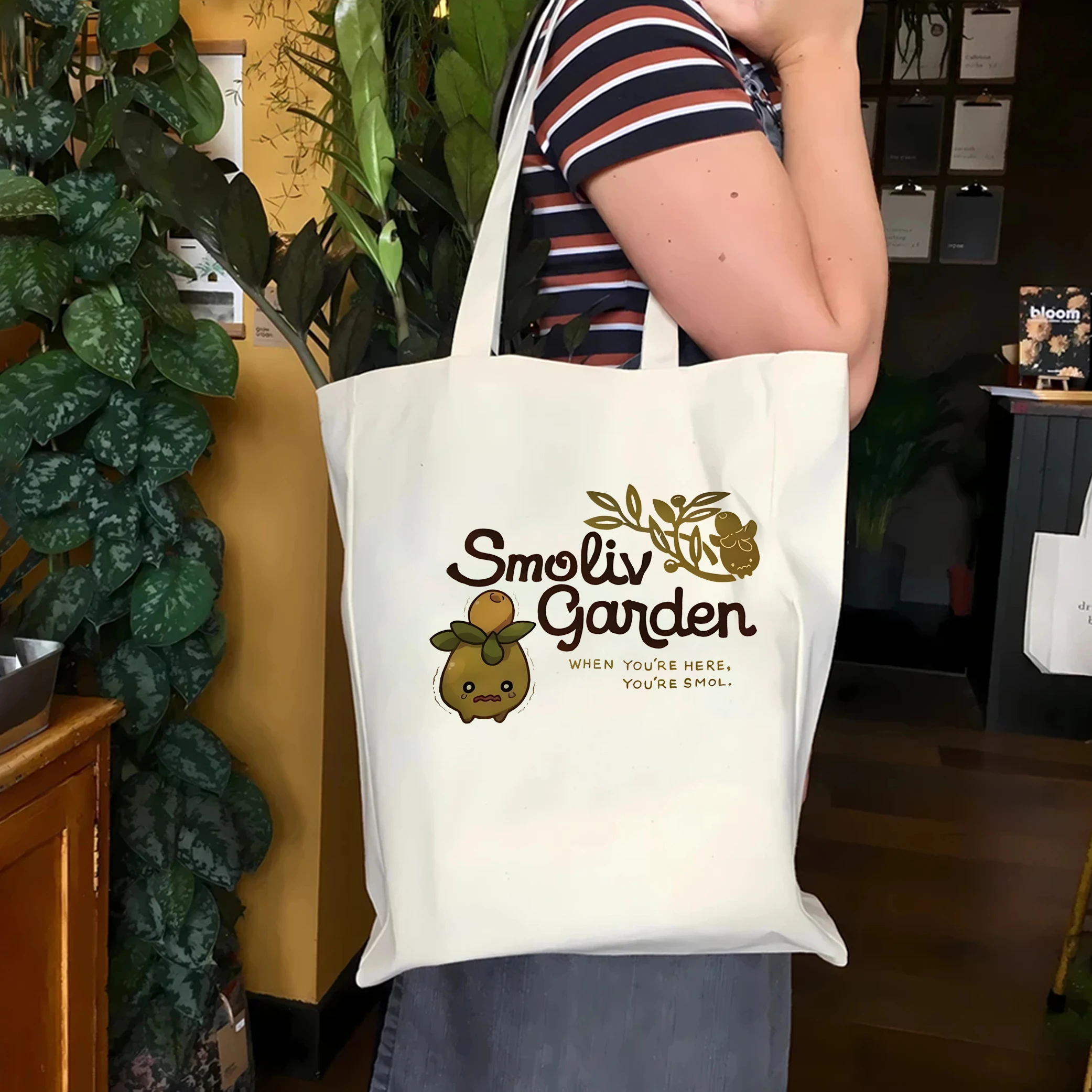 Smoliv Pokemon Холщовая Большая Сумка Женская Повседневная На Плечо Для Покупок