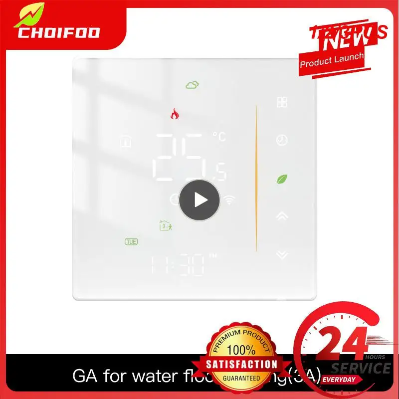 

1/2/3PCS Zigbee Thermostat Room Temperature Controller of Water/Electric Floor Heating Gas Boiler Humidity Tuya Work with Alex