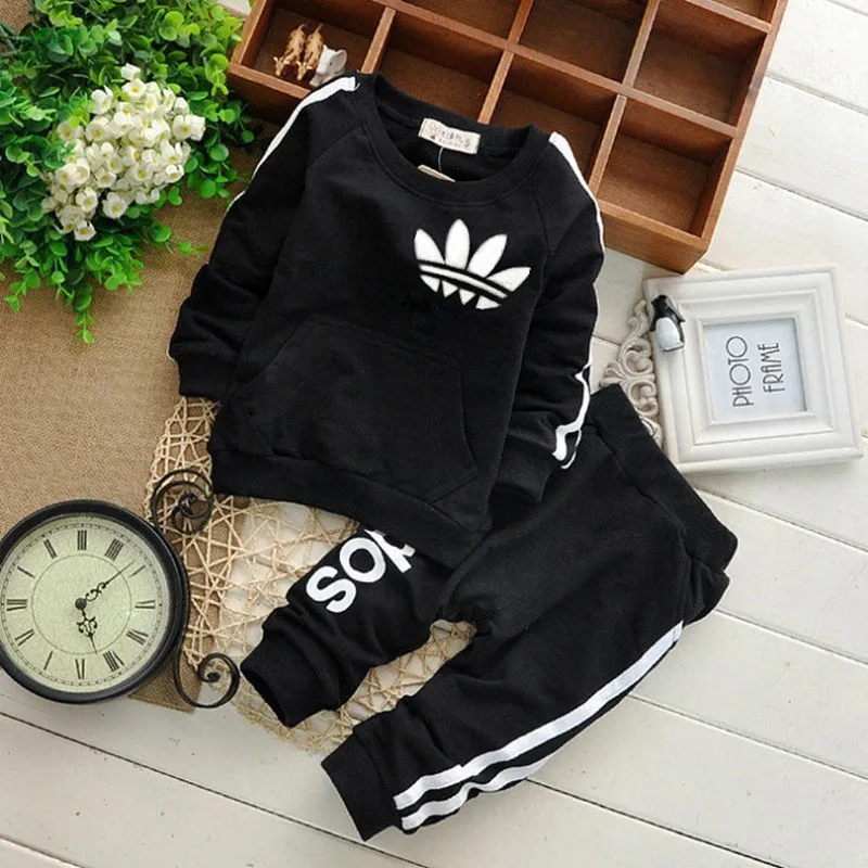 Brand Baby Boy Clothes Suits  Sport Baby Girl Boy Clothing Sets Child Suit Sweatshirts+Sports pants Spring Kids Set