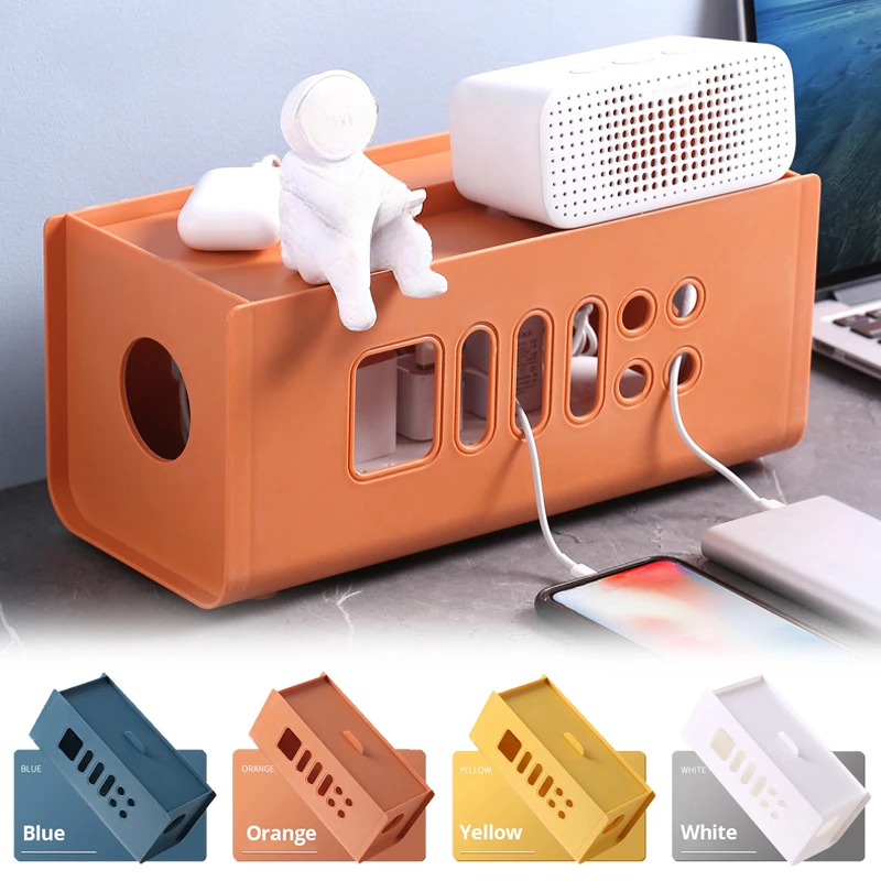 1 шт. настольная вилка для хранения штекер шнур питания пластиковый ящик