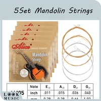 am05 5set mandolin strings sete a d g mandolin string plated steel coated copper alloy winding 011 040