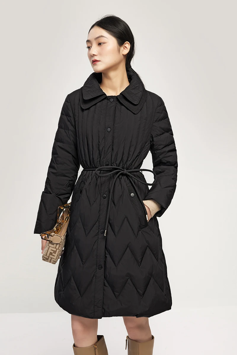 Women Coat Women Thin Slim 90% White Duck Down Long Down Jacket Women 2023 Spring/Summer Casaco Feminino