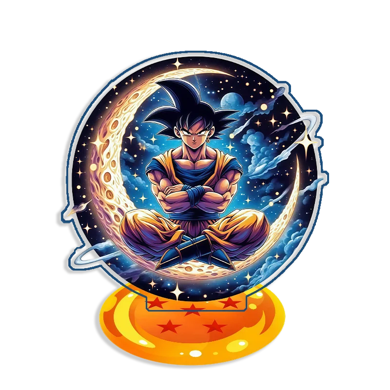 Настольная акриловая фигурка 15 см: Сон Гоку, Бульма, Пуар, Чи-Чи из Dragon Ball. Сделано своими руками. Аниме-декор для рабочего стола. Подарок для фанатов. (art.: 3920db70c7517) - 3920db70c7517