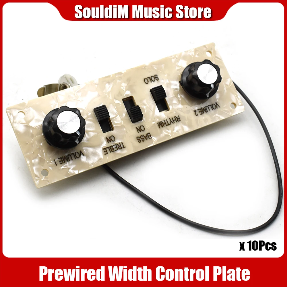 10Set Electric Guitar Prewired Control Plate Circuit Board Harness Switch with Knobs Bass Guitar Instruments Accessories Tools