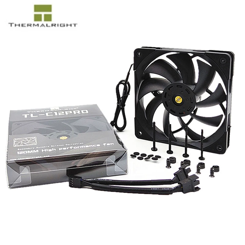 Thermalright Tl-c12 Pro 12cm Chassi Fan 120 mm Dupla Face Vezes Equilíbrio Dinâmico Computador Ventilador de Refrigeração de Água Pwm Ventiladores e resfriadores