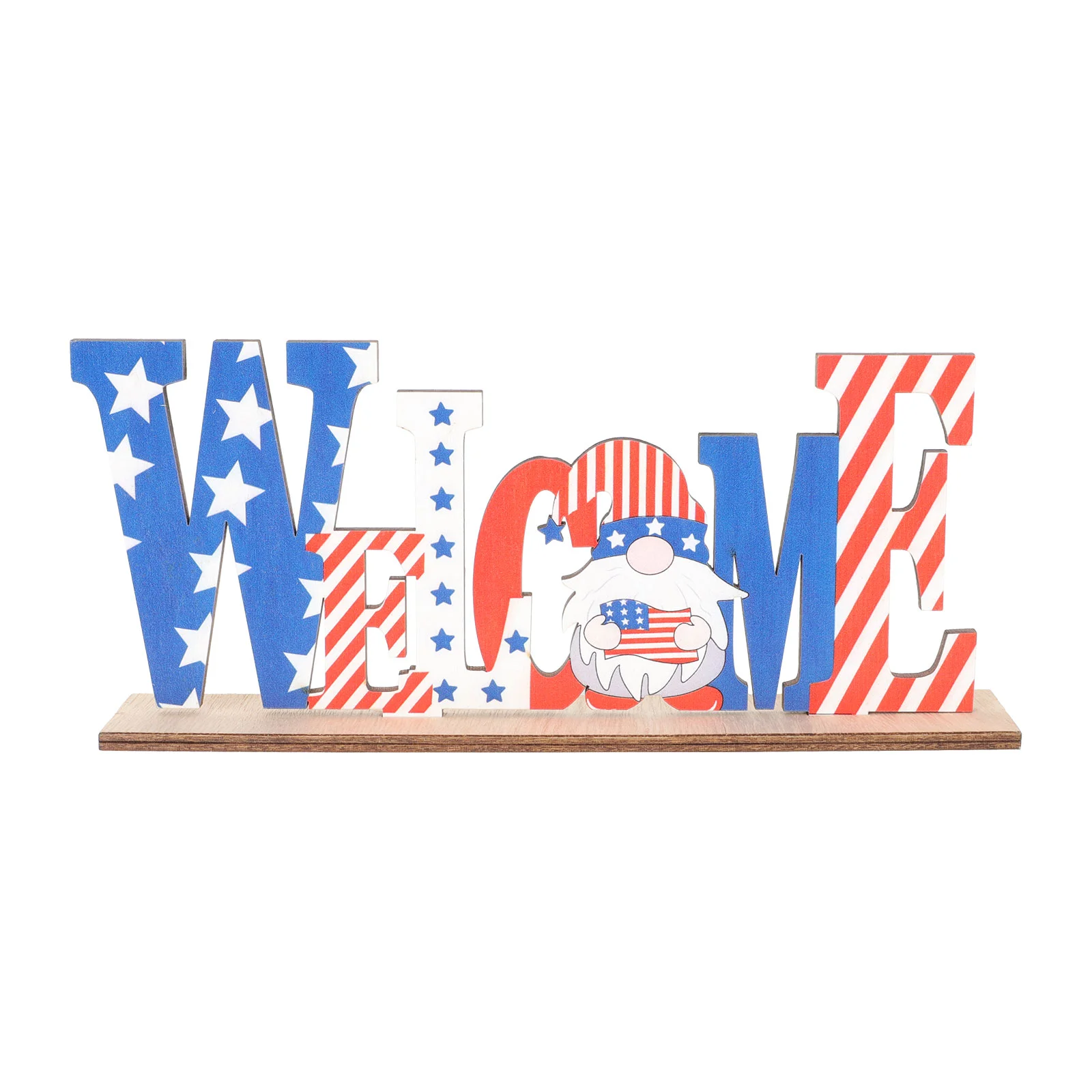 

Independence Day Home Decoration Wooden Adornment Festival Desktop Adornment