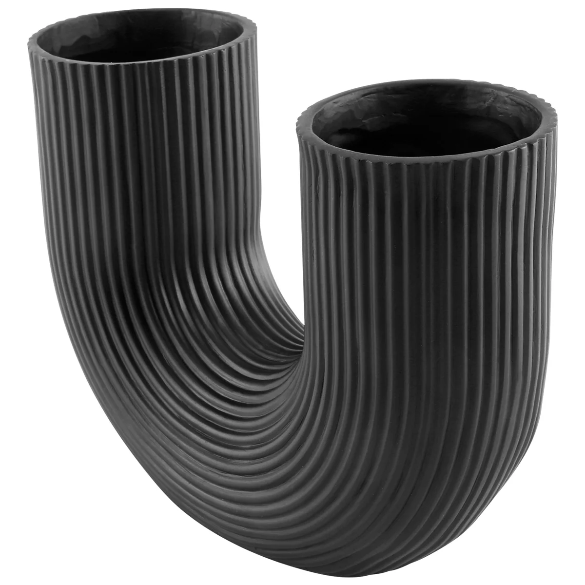 

U Shape Vase Aesthetic Flower Vase Modern Dried Flowers Resin Flowerpot Cachepot for Flowers Office Home Decoration B