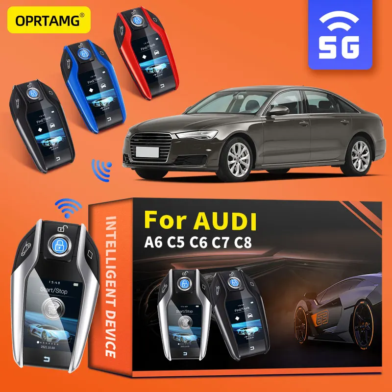

Remote Key LCD Display Screen for keyless-go smart key vehicle For Audi A6 C5 C6 C7 C8 2000-2021 Key Auto Accessories
