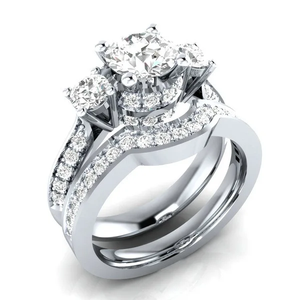 

Christmas Gifts 14K Gold Diamond Ring Set Jewelry for Women Gemstone Femme Jewelry Rings Men Jewelry for Women