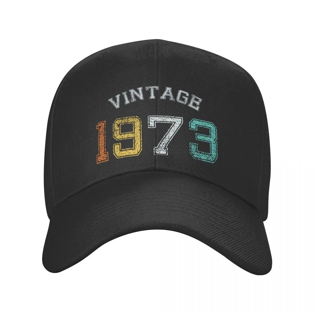 

Custom Retro Vintage Born In 1973 Baseball Cap Men Women Adjustable 49th Birthday Gift Dad Hat Streetwear Snapback Spring Caps
