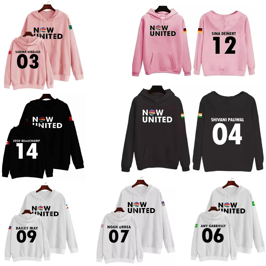 

Print KPOP Now United Oversized Women/men Hoodie Sweatshirts Streetwear Hip Hop Pullover Hooded Tracksui Casual Sportswear