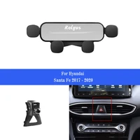 car mobile phone holder smartphone air vent mounts holder gps stand bracket for hyundai santa fe 2017 2020 auto accessories