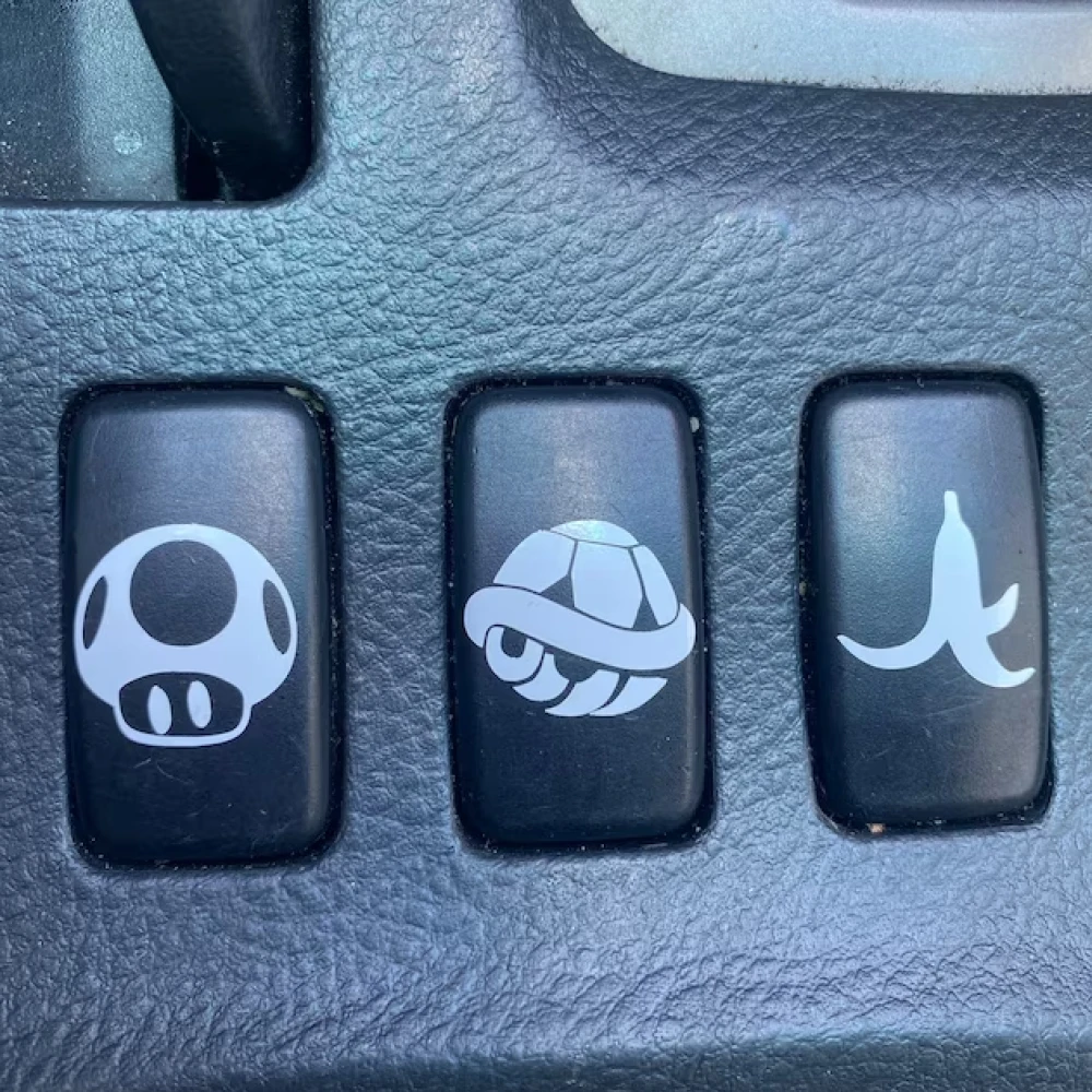 Забавные автомобильные наклейки набор из 5 пустых кнопков на приборную панель