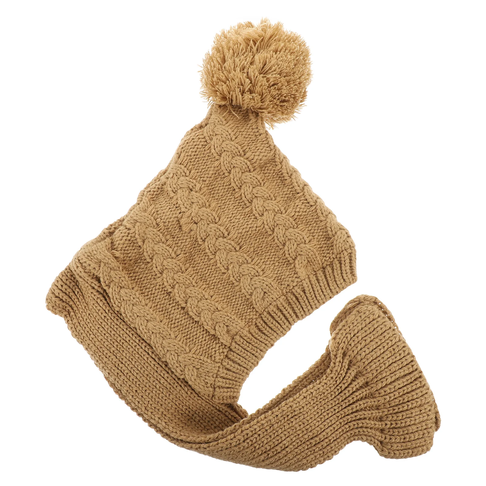 

Knitted Dog Winter Hat With Scarf Warm Dog Cap Knit Scarf Dog Small Hat Warm Pet Winter Hat Pet Dress Headdress Pet Headgear