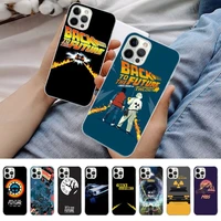 movie back to the future phone case for iphone 11 12 13 mini pro max 8 7 6 6s plus x 5 s se 2020 xr xs 10 case