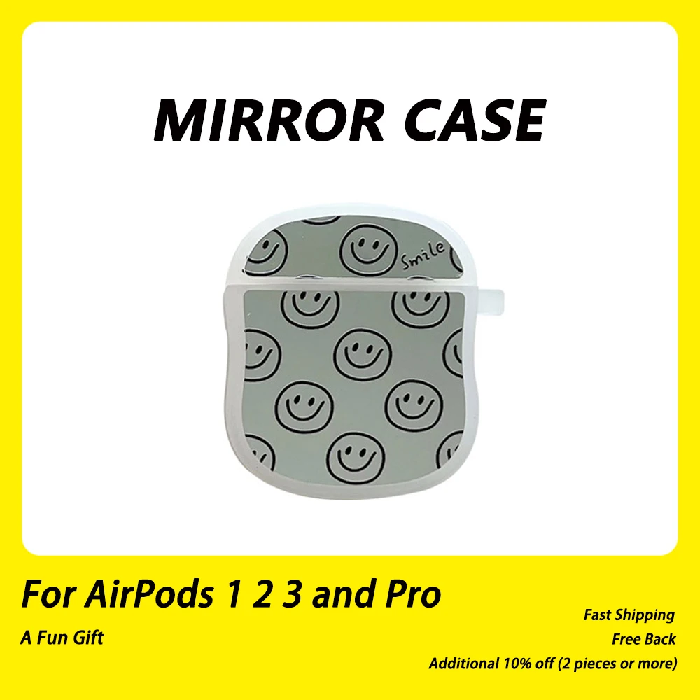 

INS милый чехол с милой улыбкой для Airpods 1 2 3 Pro, чехол для беспроводных наушников, чехол для Air Pods 3-го поколения