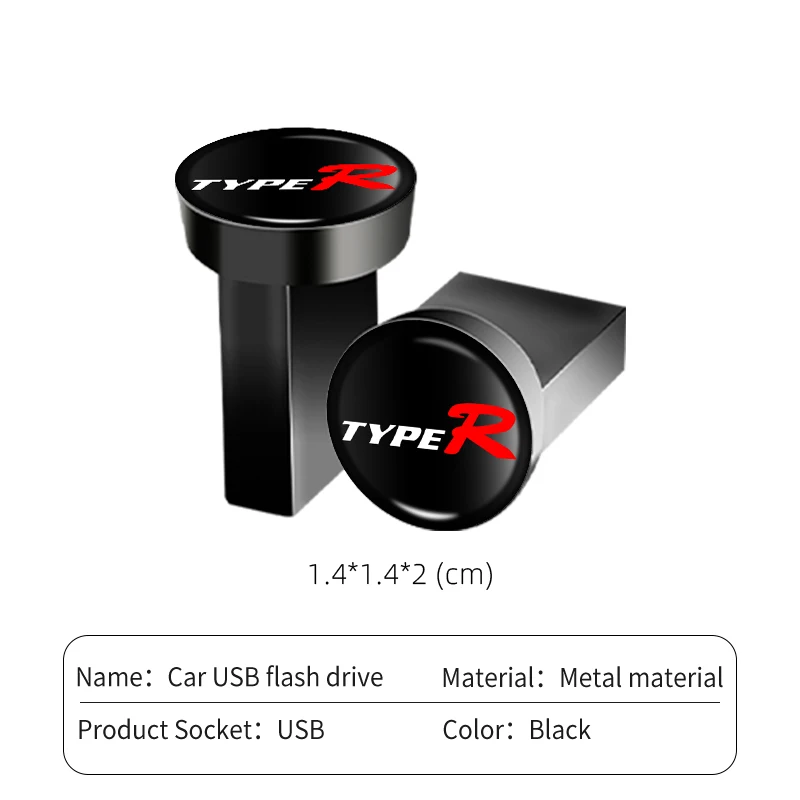 Автомобильный USB-накопитель 16 ГБ 32 64 устройство памяти для Honda TypeR Civic Fit Jazz Accord CRV BRV