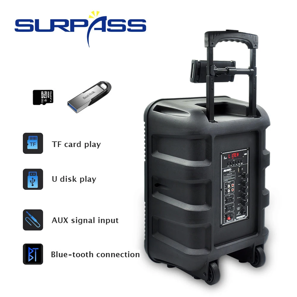 Портативный караоке-динамик светильник щение для диджея s-Колонка высокой