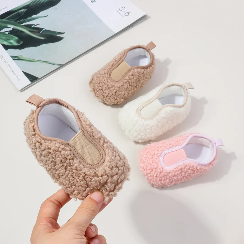 Весенне-осенняя Теплая Обувь Для Девочек Толстая Подошва TPR Нескользящая