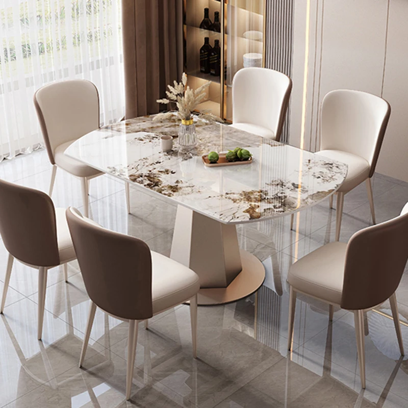 

Набор мраморных журнальных обеденных столов, обеденный стол с деревянным концом для покера, современный кухонный напольный Золотой стол, столовая мебель для дома WSW35XP