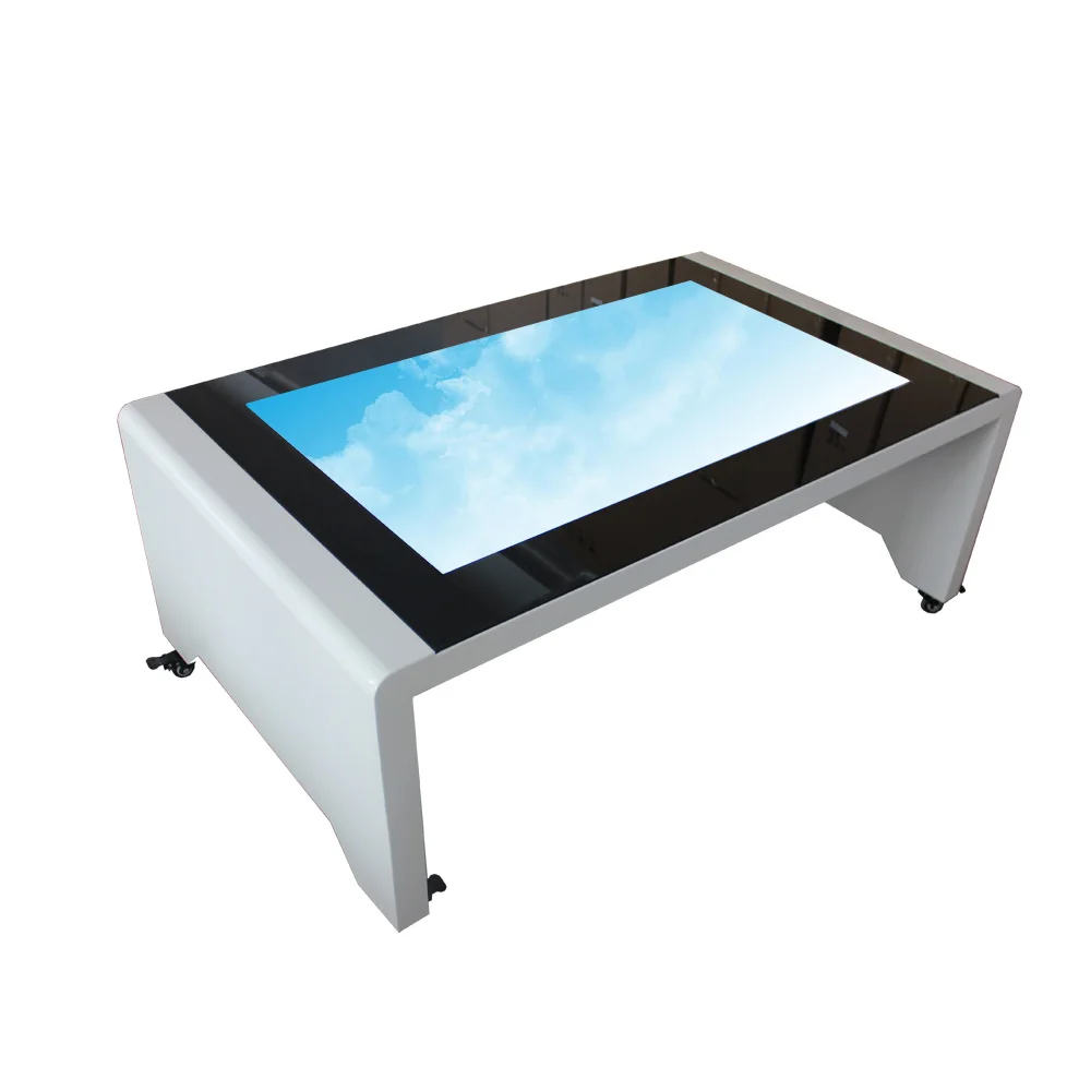 

43 дюймовый интеллектуальный сенсорный стол для настольной игры с сенсорным экраном, интерактивный сенсорный стол