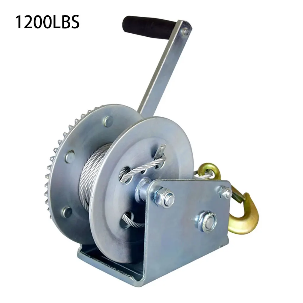 

Winch hand tool Crank Gear Winch Boat truck auto hand self-locking manual winch Hand lifting sling 1000lbs/1200lbsx8/15/30m