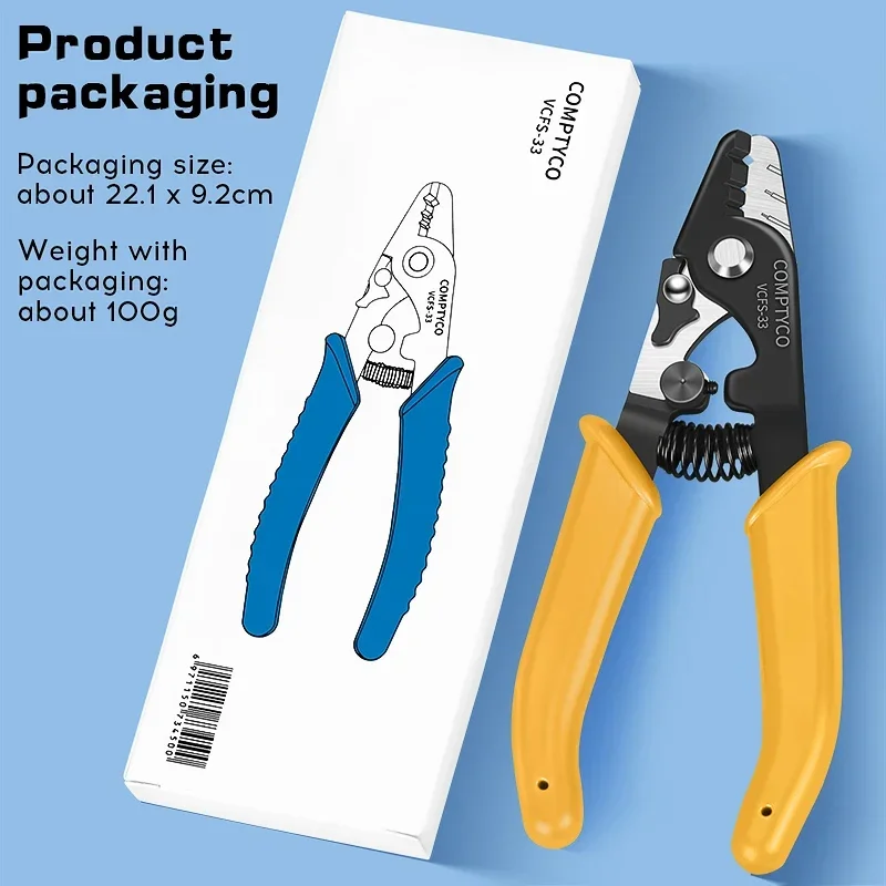 VCFS-33 желтые трехпортовые плоскогубцы для зачистки оптического волокна