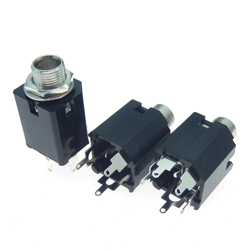 5 шт. 6 35 мм 3 фута/4 фута/моно/стерео аудио Микрофон/Гитара DIY TRS паяльный гнездо PCB