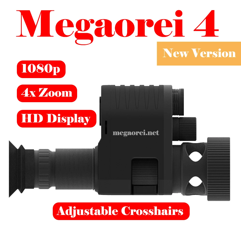 

Megaorei 4 Night Vision 1080p HD Hunting Camera Camcorder Portable Rear Scope Add on Attachment with Built-in 850nm IR Torch