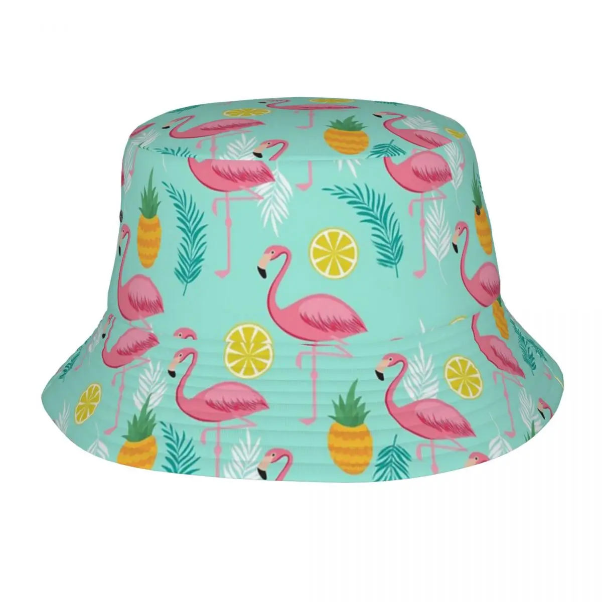 

Summer Beach Hatwear Flamingo Pattern Merch Bob Hat Street Unisex Sun Hats Ispoti Hat Lightweight Fisherman Caps Outdoor Sport