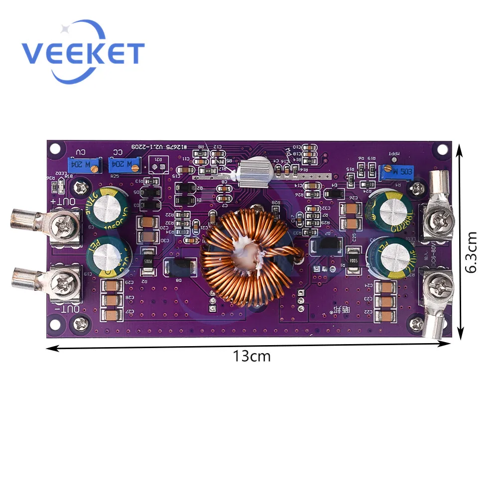

250W Auto Boost Module Current Mode Control Current and Voltage Adjustable Suitable Tracking the Maximum Power of Solar Panels