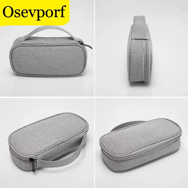

Portable Mobile Power Bank Bags External Battery Carrying Pouch USB Charger Cable Organizer Earphones Hard Drive Pouch Grey Case