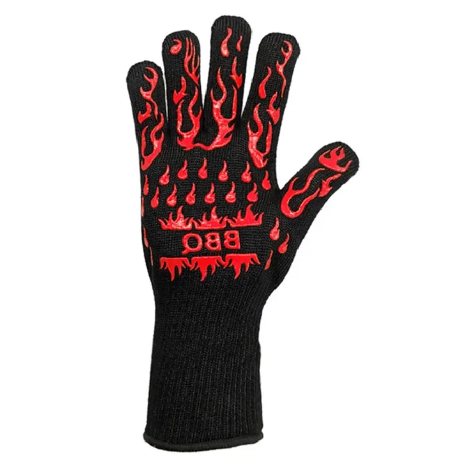 

Жаропрочные рукавицы для выпечки из ткани T/C, 800 градусов, 1 штука