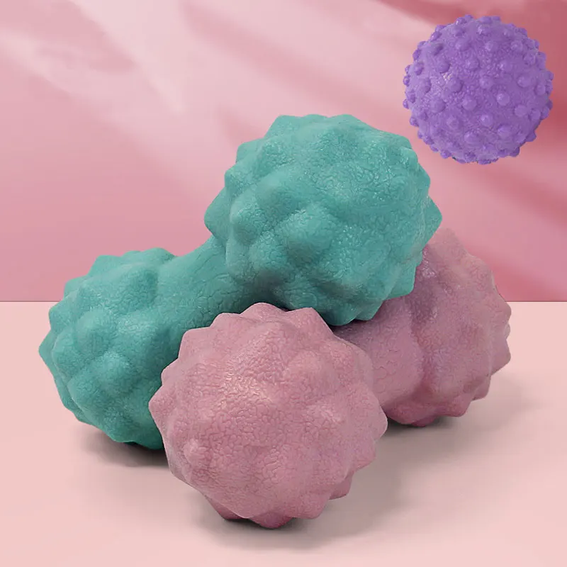 

TPE Peanut Spiked Massage Ball Deep Tissue Muscle Relax for Feet Back Body Therapy Trigger Point Fitness Release