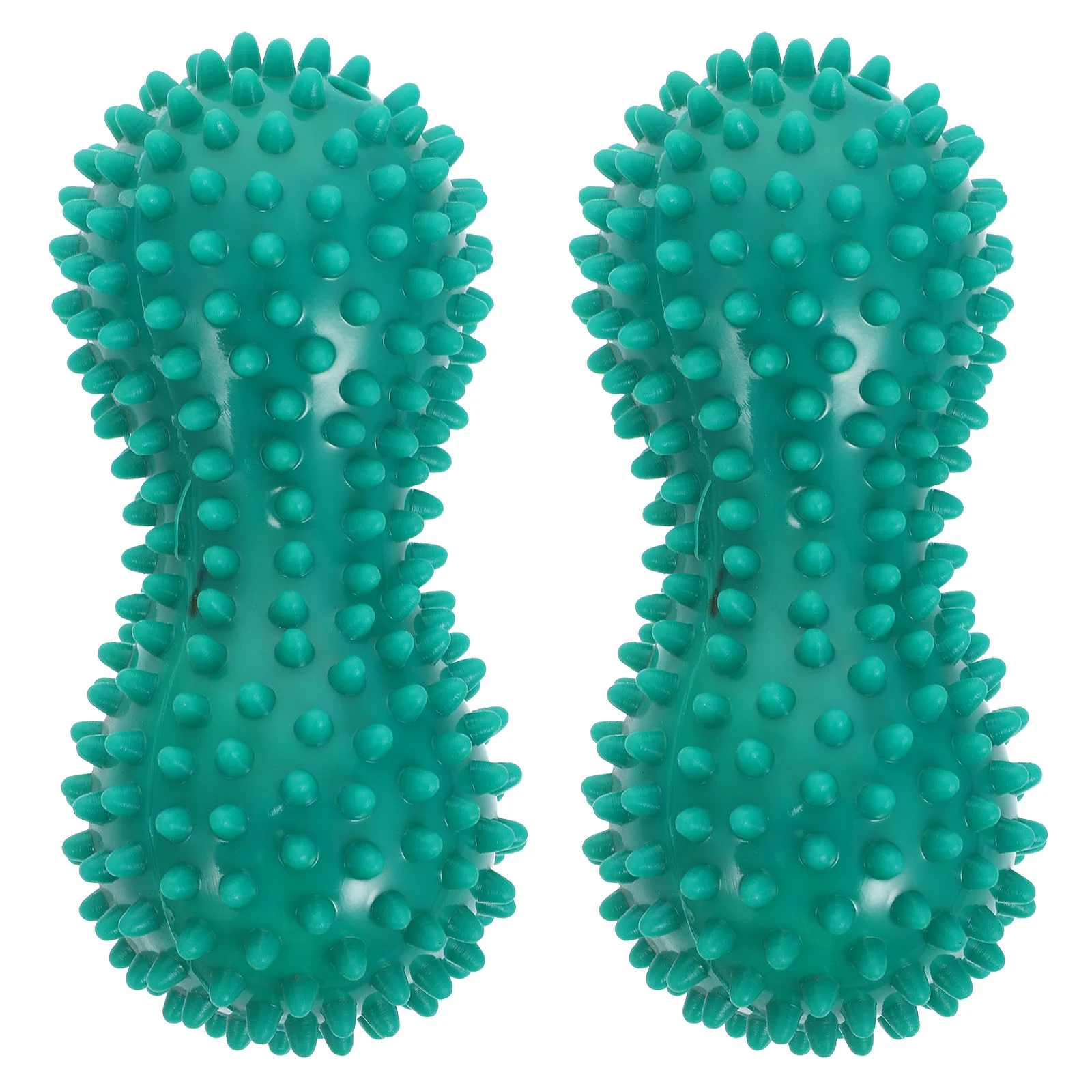 

2Pcs Massaging Balls Peanut Shape Tool Plastic Massager for Fitness (Green)