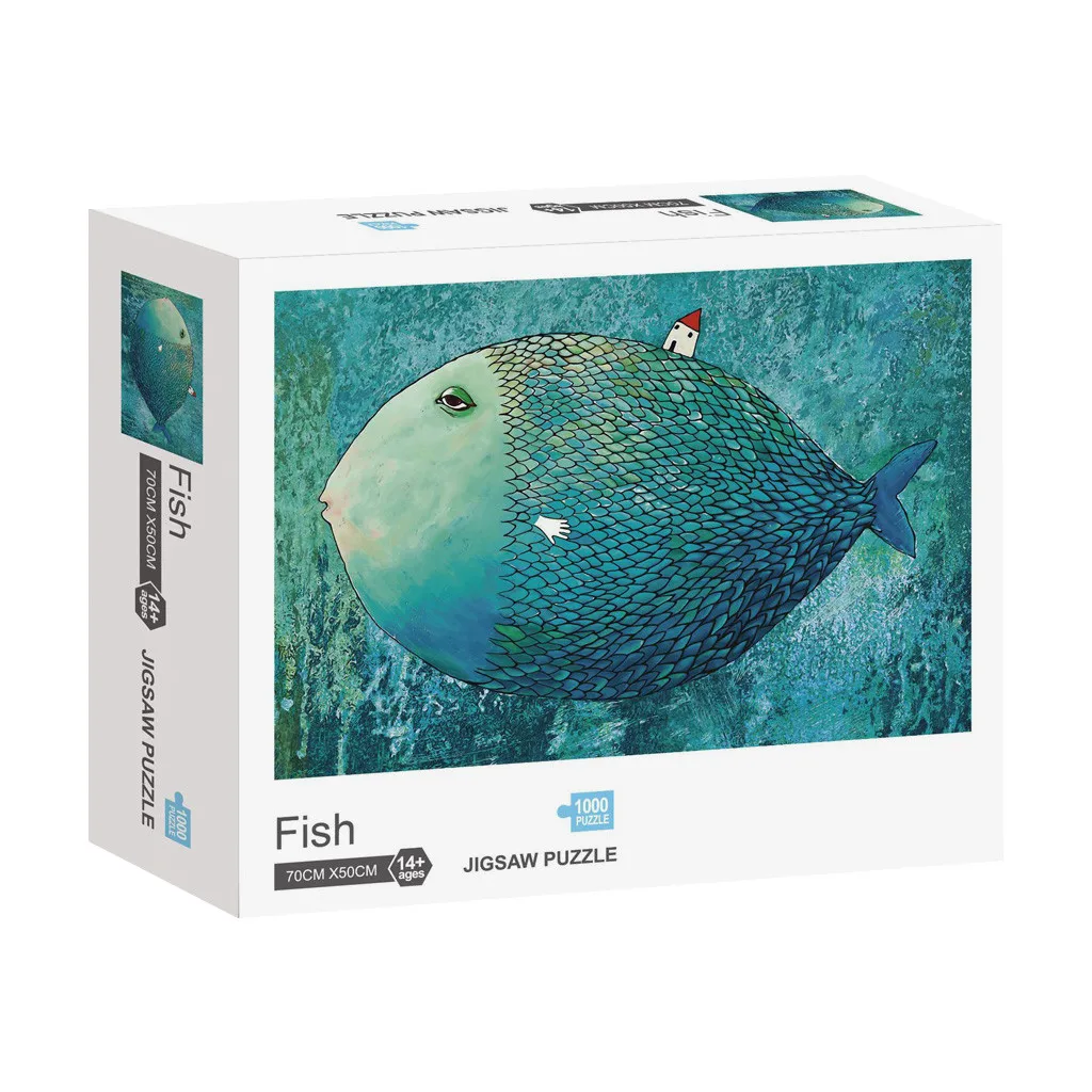 

Gift Puzzle Children Puzzle Adult 1000PC Puzzle Holiday Toy Landscape Pattern Education