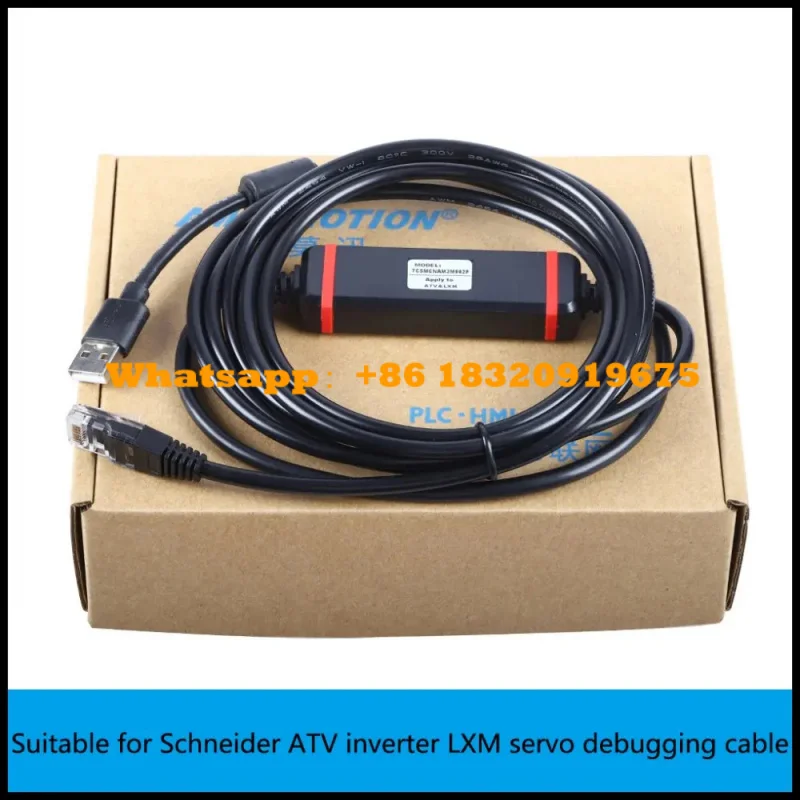 Фото Подходит для преобразователя частоты Schenider ATV VFD LXM, кабель для отладки сервопривода Lexium Motion Servo XBT N/R/RT M238 TCSMCNAM3M002P №1