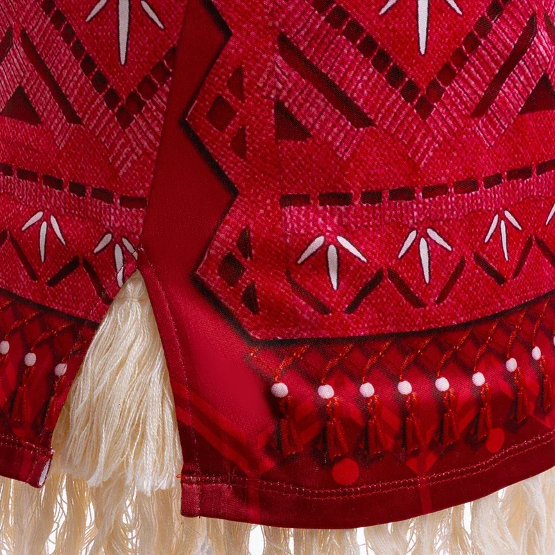 Movie Girls Moana 2 Vaiana Princess Dress Kids Cosplay Costume Children Birthday Carnival Party Outfit Stage Performance Clothes