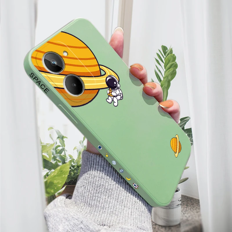 Cute Funda Case for VIVO X80 X70 Pro Liquid Silicone Soft Phone Cover Coque Square Shockproof Capa Para