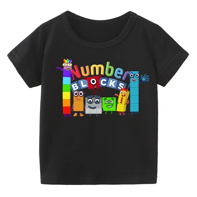 

Children Cute NumberBlocks Clothes Kids Summer Fashion T-shirt Baby Boys Cartoon Tshirts Toddler Girls Short Sleeve Casual Tops