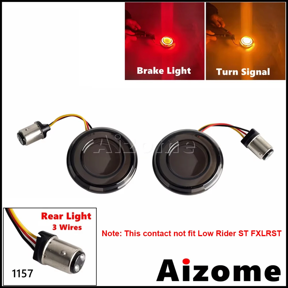 

Для Harley Touring Softail Low Rider ST FXLRST Street Bob FXBB Dyna мотоциклетный светодиодный указатель поворота в стиле пули, индикаторная лампа