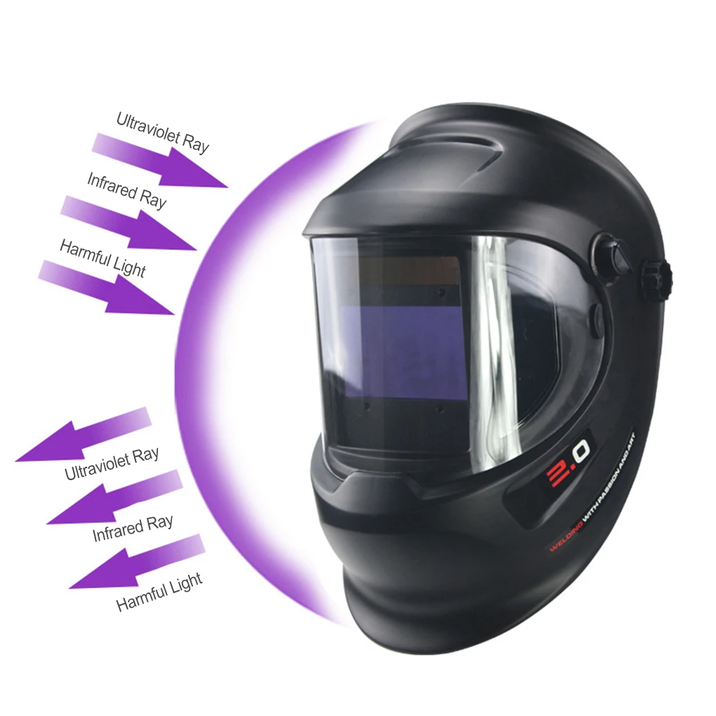 

Welding Helmets 2 Arch Sensor Automatic Dimming High Definition DIN9-DIN13 Protective Gear Welder Hood for Grinding