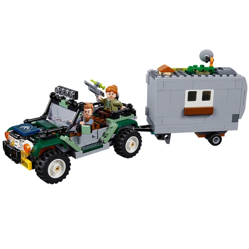 Pаспродажа 2022 конструктор «Мир Юрского периода», охота за сокровищами, Baryonyx, модель Offroader, конструктор, динозавр, мальчики, дети, совместимы с куклой 75939,...