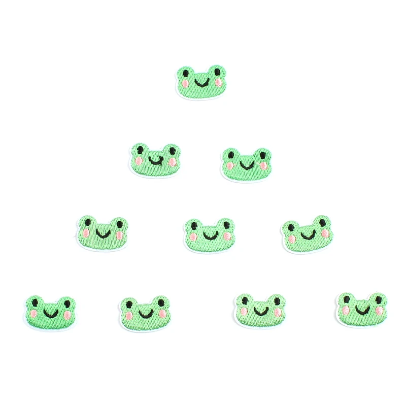 10 шт. мини-наклейки на одежду в виде лягушки |