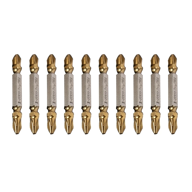 

10Pieces 65mm PH2 Magnetic Antislip Electric Impact Double Ended Screwdriver Bits Set Quick Release Drop Shipping