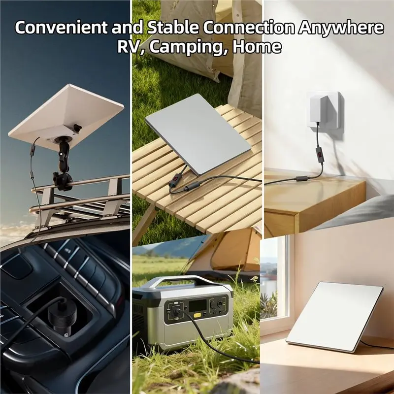 Фото Конвертер ABKI-Standard Gen3 DC (штекер-гнездо) с цифровым дисплеем тока и напряжения для удлинительного кабеля Starlink Mini №4