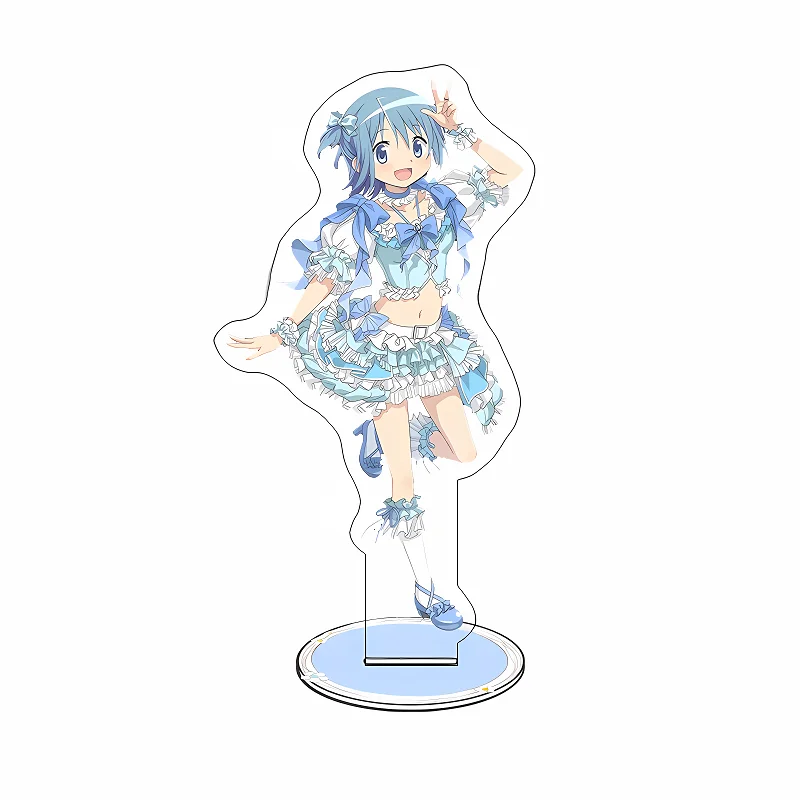 Фото Аниме Puella Magi Madoka Magica 15 см акриловая подставка модель Madoka Kaname Homura Akemi фигурка рождественские украшения для стола №5